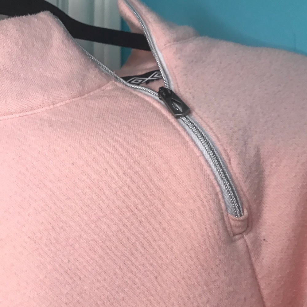 2 for 30 light pink umbro quarter zip!!